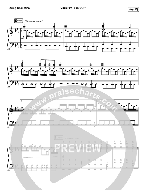 Upon Him (Live) String Pack (Matt Redman)