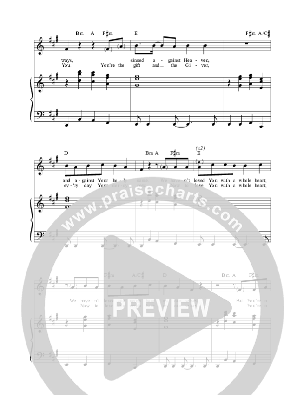 Merciful Father (Live) Lead & Piano (Matt Redman)