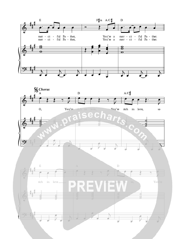 Merciful Father (Live) Lead & Piano (Matt Redman)