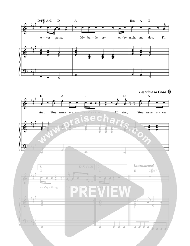 Jesus Your Name (Live) Lead & Piano (Matt Redman)