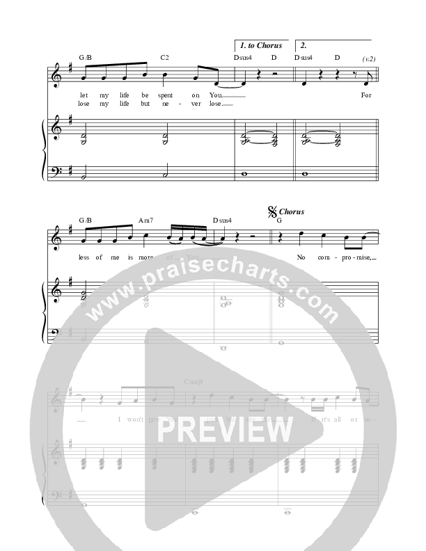 Hymn Of Surrender (Live) Lead & Piano (Matt Redman)