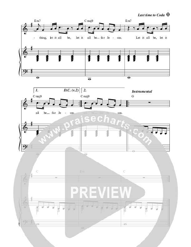 Hymn Of Surrender (Live) Lead & Piano (Matt Redman)