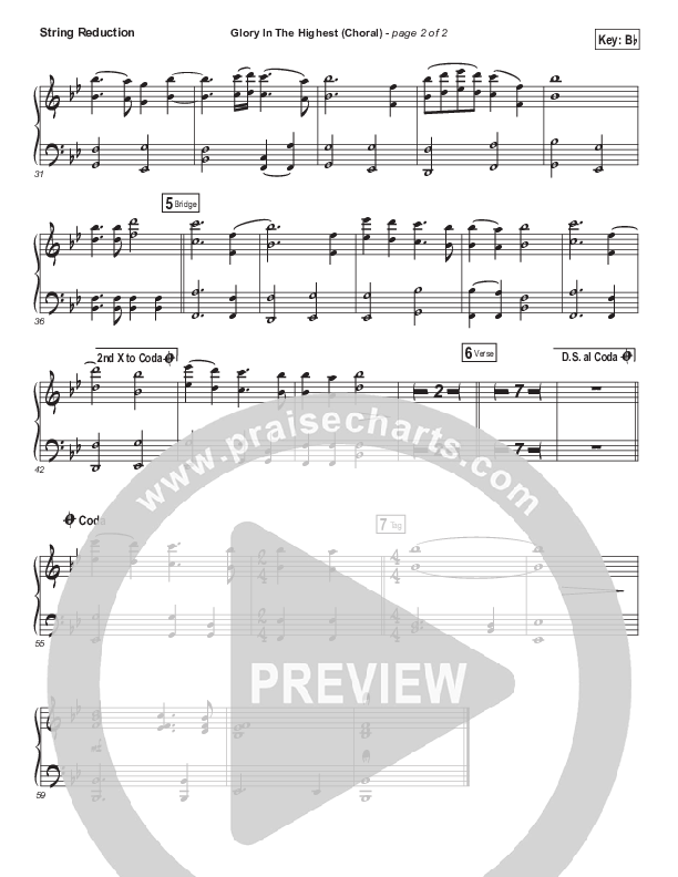 Glory In The Highest (Choral Anthem SATB) Synth Strings (Travis Cottrell / Arr. Luke Gambill)