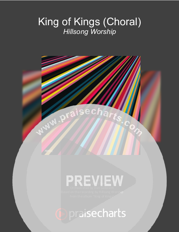 King Of Kings (Choral Anthem SATB) Cover Sheet (Hillsong Worship / Arr. Luke Gambill)