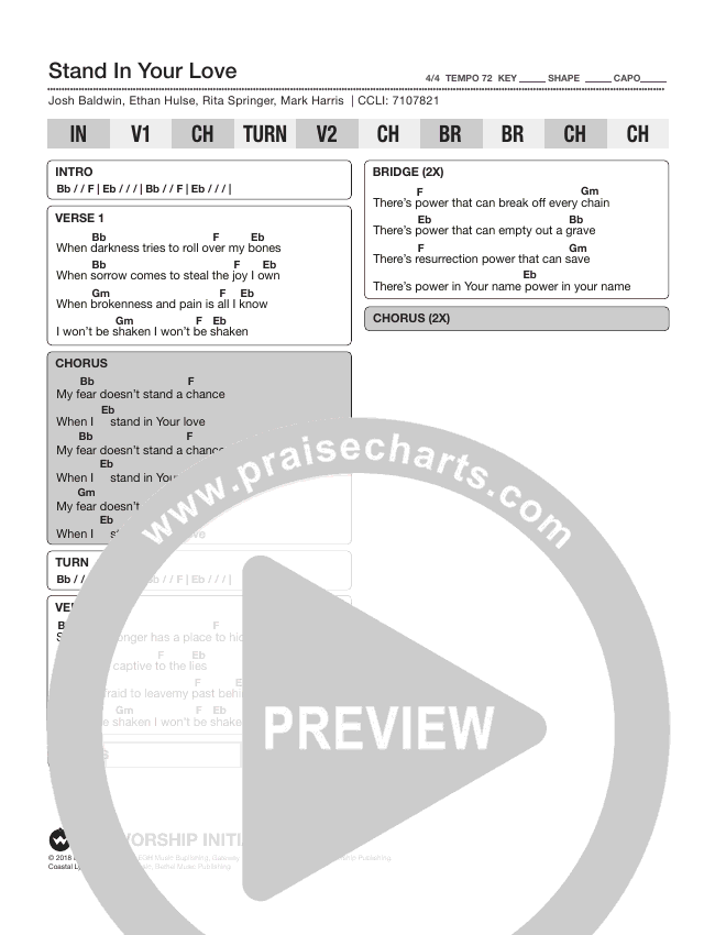 Stand In Your Love Chords (Shane & Shane/The Worship Initiative ...