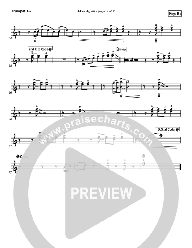 Alive Again Trumpet 1,2 (Matt Maher)
