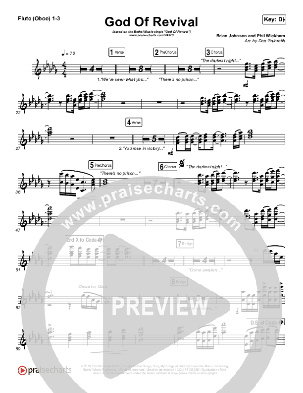 God Of Revival (Live) Wind Pack (Bethel Music)