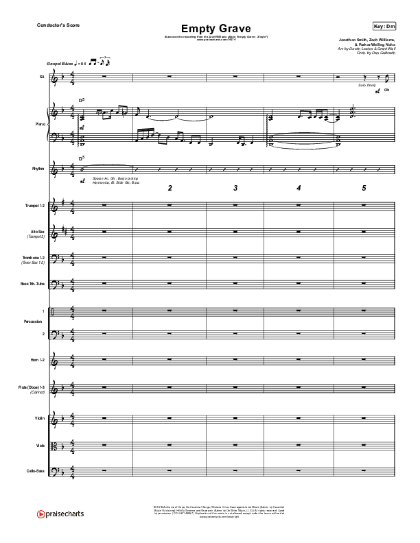 Empty Grave Conductor's Score (Zach Williams)