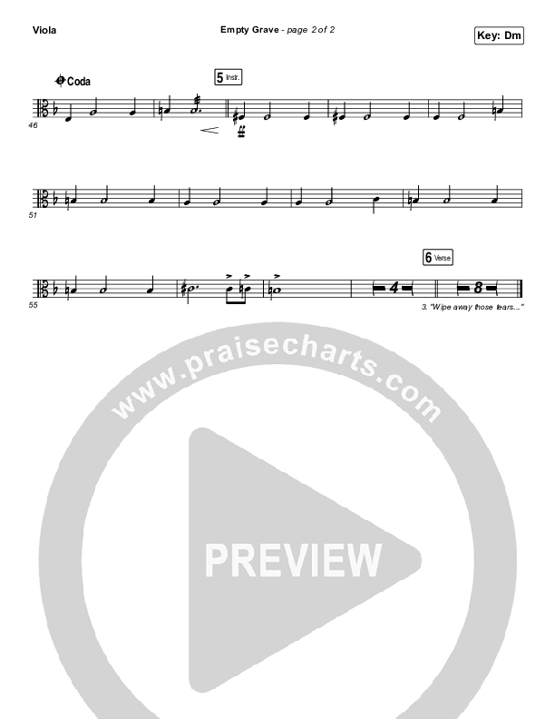 Empty Grave Viola (Zach Williams)