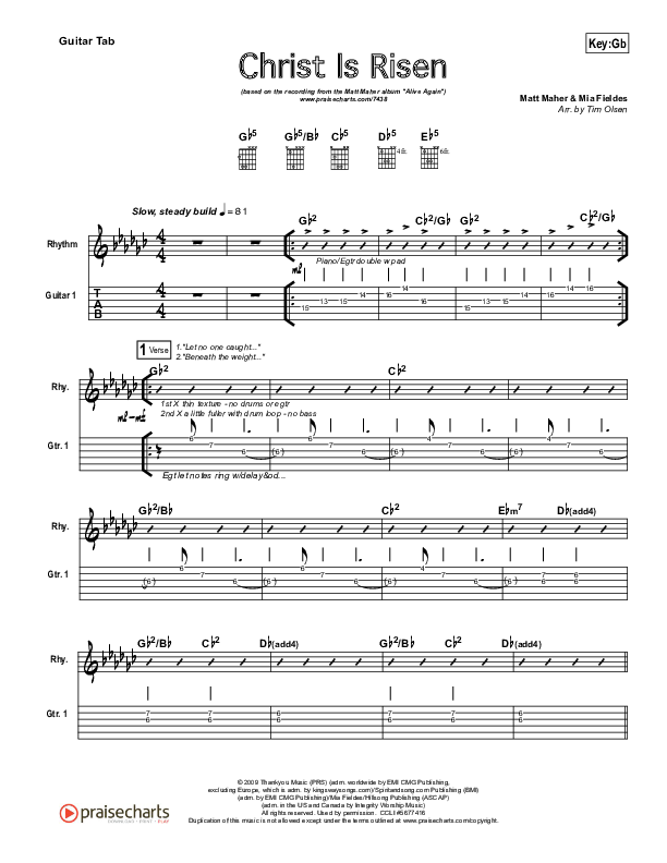 christ is risen phil wickham guitar tutorial ...