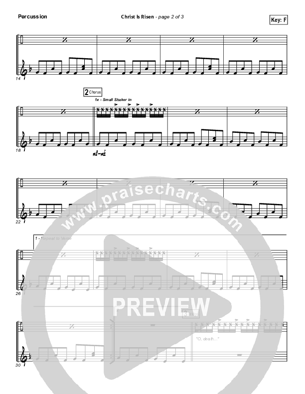 Christ Is Risen Percussion (Matt Maher)