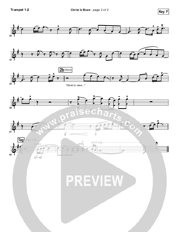 Christ Is Risen Trumpet 1,2 (Matt Maher)