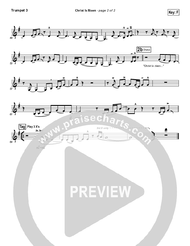 Christ Is Risen Trumpet 3 (Matt Maher)
