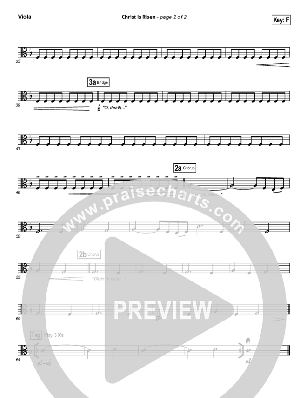 Christ Is Risen Viola (Matt Maher)