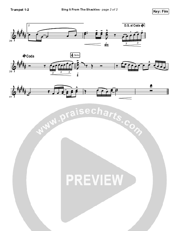 Sing It From The Shackles Brass Pack (Rend Collective)