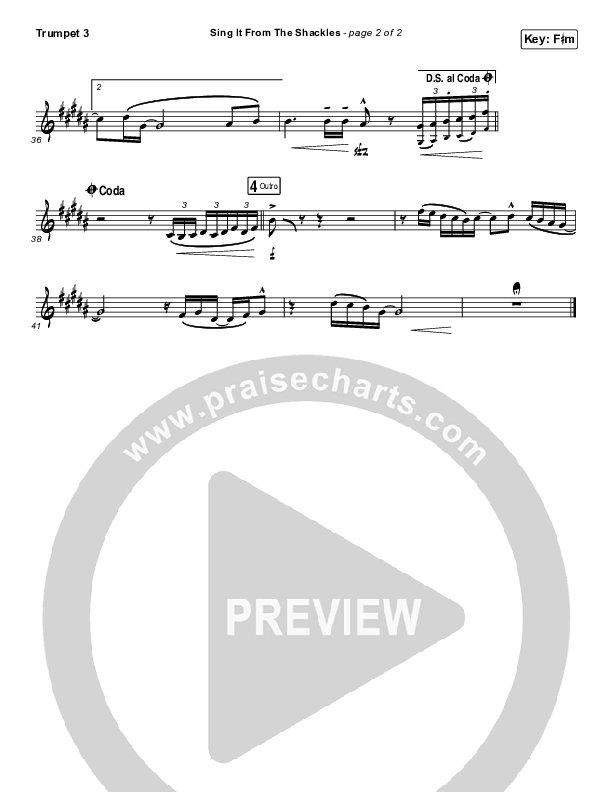 Sing It From The Shackles Trumpet 3 (Rend Collective)