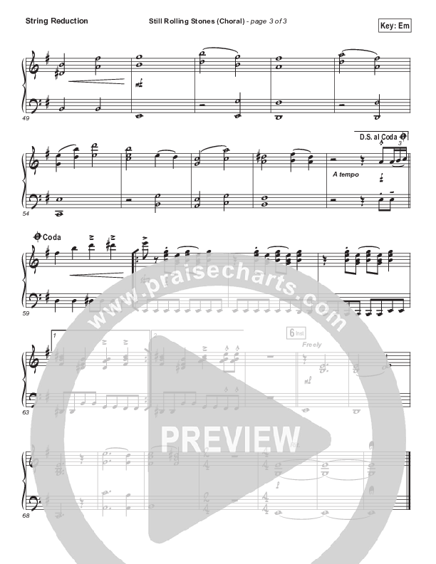 Still Rolling Stones (Choral Anthem SATB) Synth Strings (Lauren Daigle / Arr. Luke Gambill)