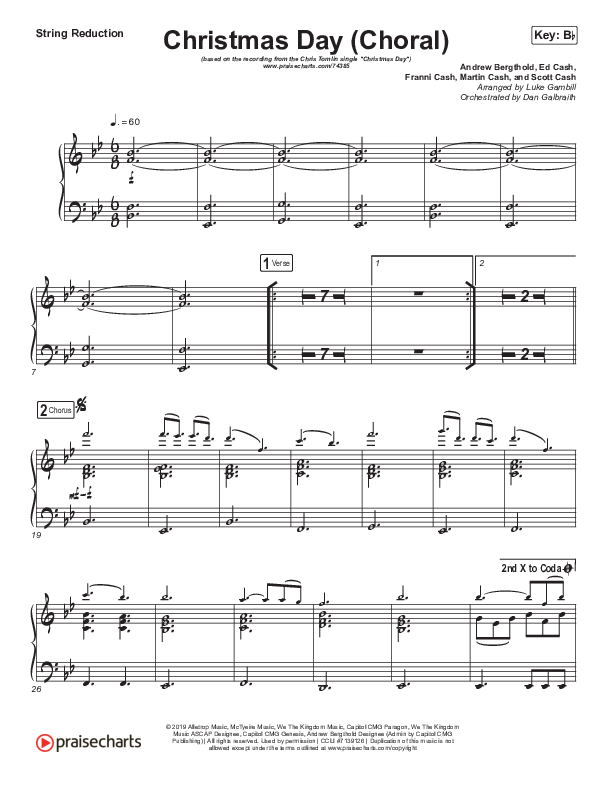 Christmas Day (Choral Anthem SATB) Synth Strings (Chris Tomlin / Arr. Luke Gambill)