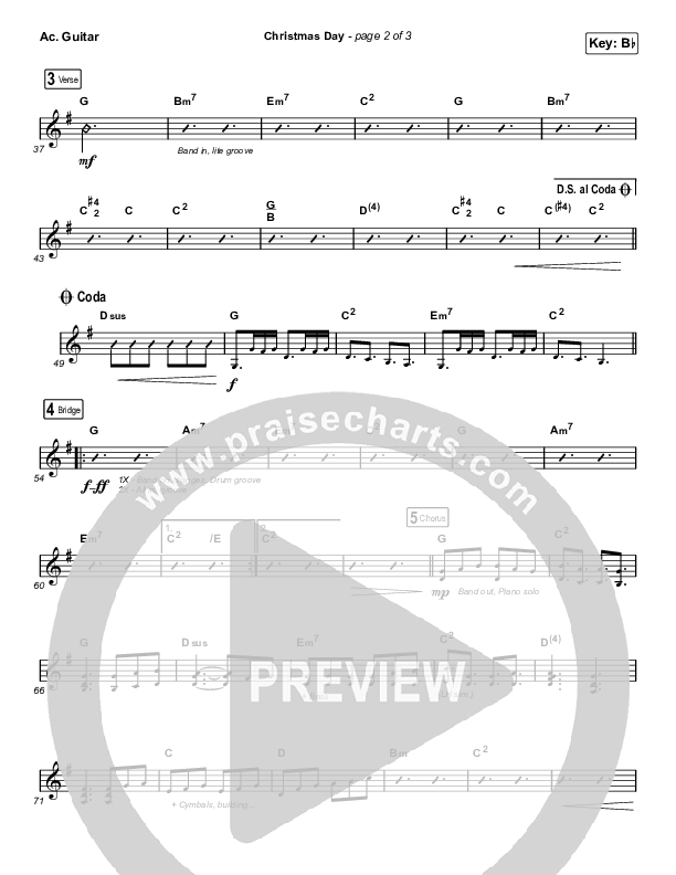 Christmas Day (Choral Anthem SATB) Acoustic Guitar (Chris Tomlin / Arr. Luke Gambill)