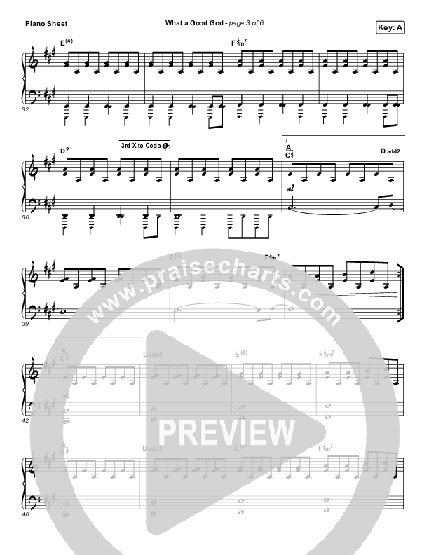 What A Good God Piano Sheet (Paul Baloche)