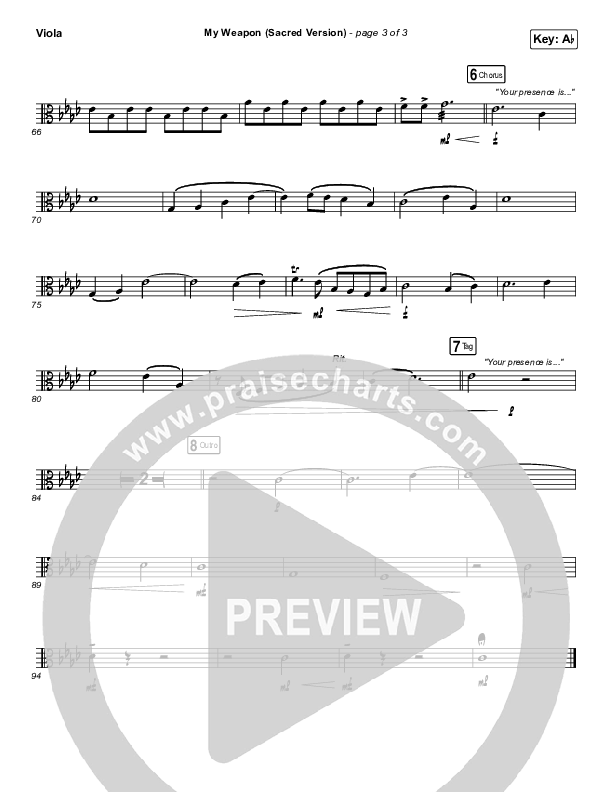 My Weapon (Sacred) Viola (Natalie Grant)