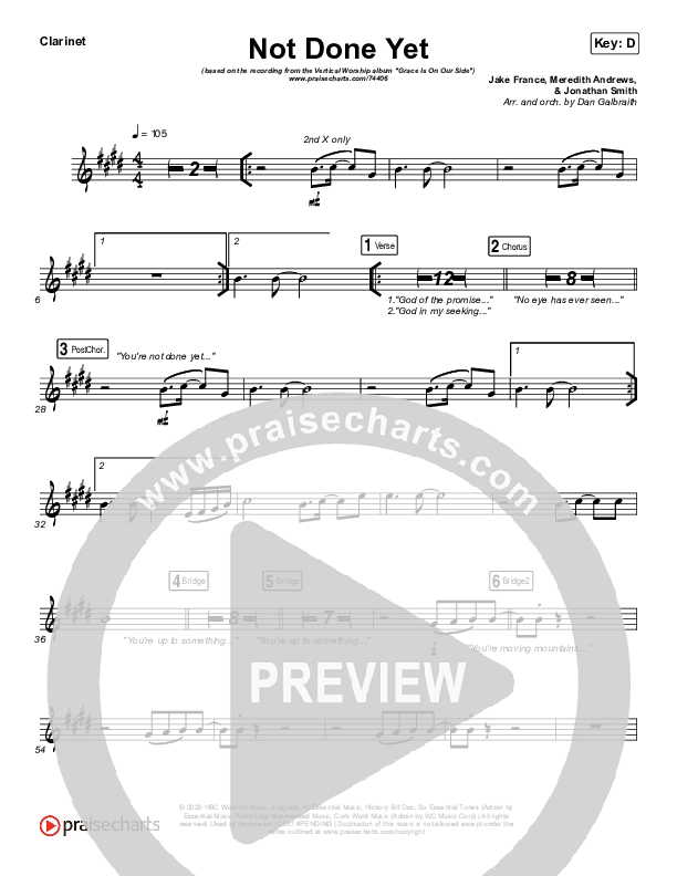 Not Done Yet Wind Pack (Vertical Worship)