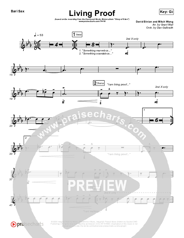 Living Proof Bari Sax (David & Nicole Binion / Steffany Gretzinger)