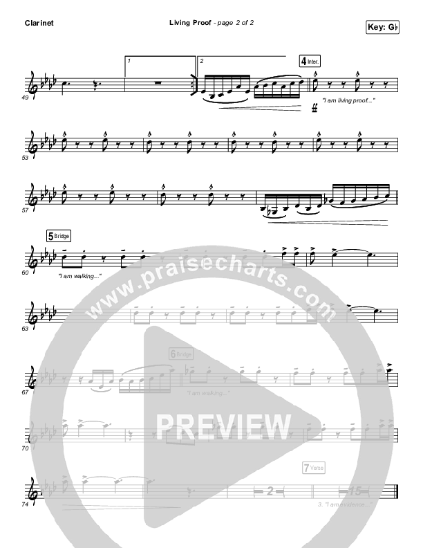 Living Proof Clarinet (David & Nicole Binion / Steffany Gretzinger)