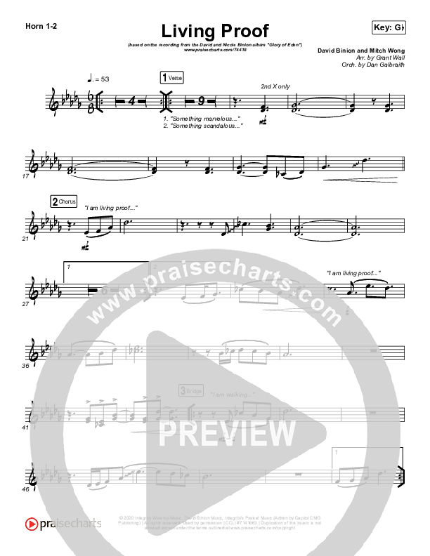 Living Proof French Horn 1/2 (David & Nicole Binion / Steffany Gretzinger)