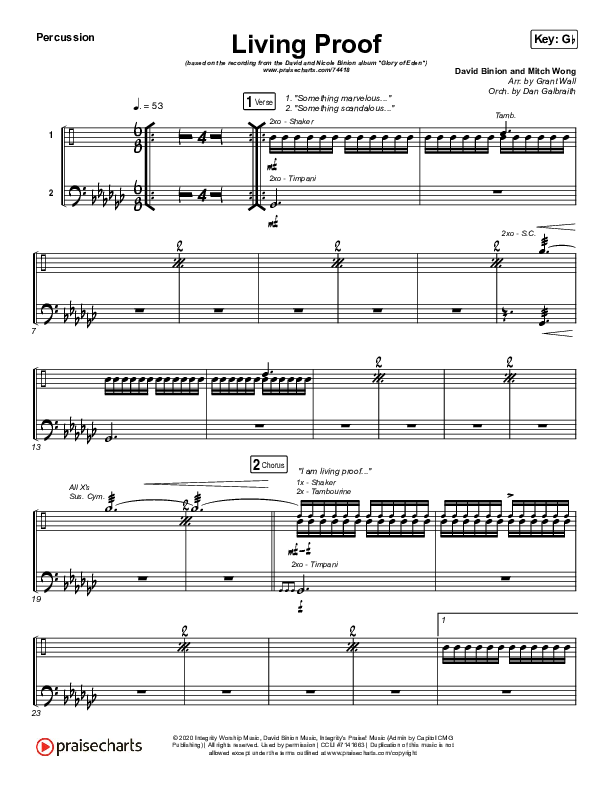 Living Proof Percussion (David & Nicole Binion / Steffany Gretzinger)