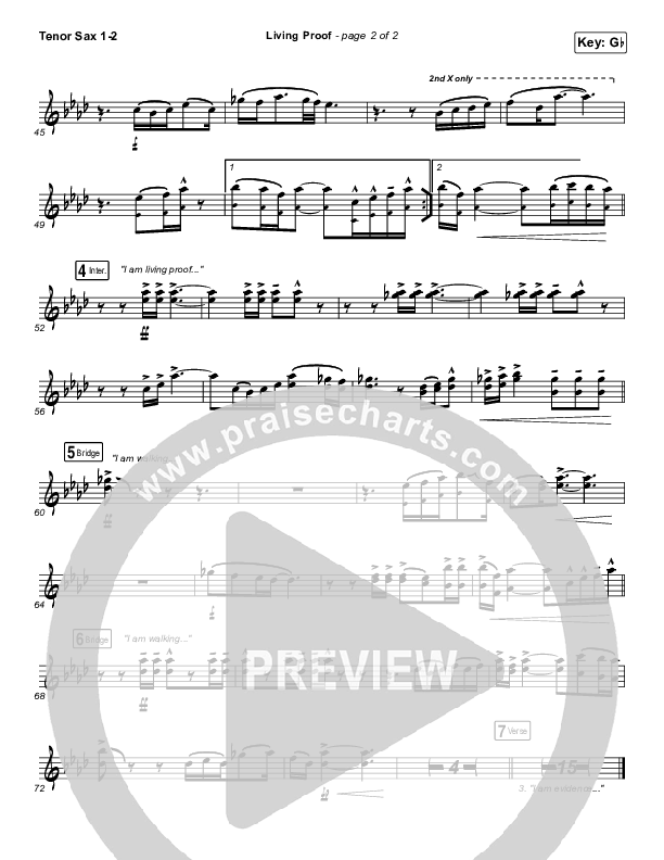 Living Proof Tenor Sax 1/2 (David & Nicole Binion / Steffany Gretzinger)