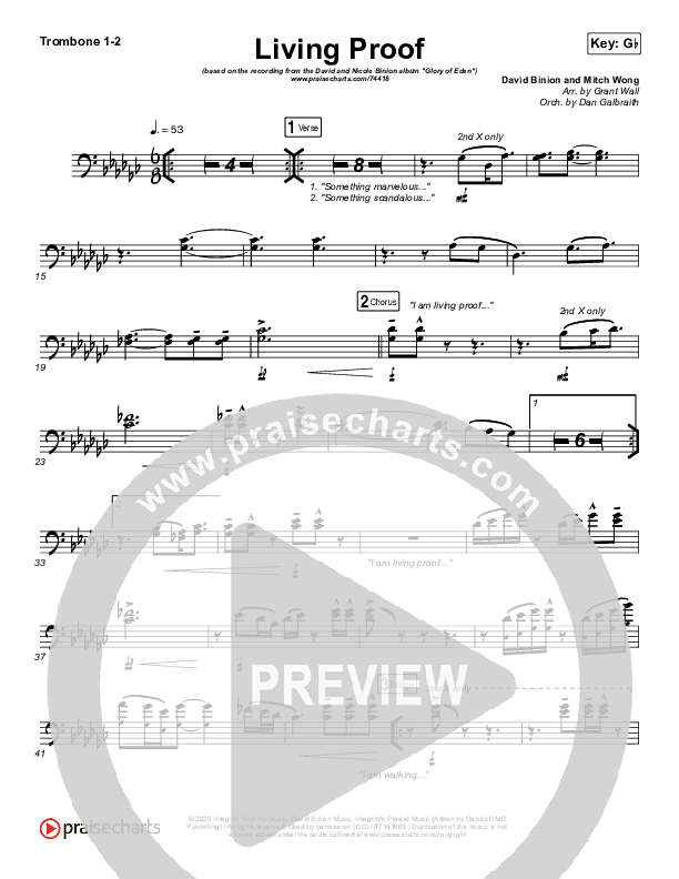Living Proof Trombone 1/2 (David & Nicole Binion / Steffany Gretzinger)