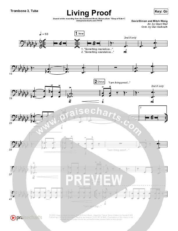 Living Proof Trombone 3/Tuba (David & Nicole Binion / Steffany Gretzinger)