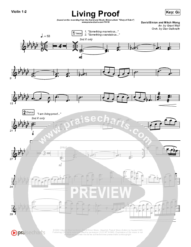 Living Proof Violin 1/2 (David & Nicole Binion / Steffany Gretzinger)