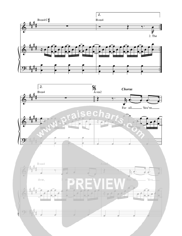 I Am Thankful Piano/Vocal (Paul Baloche / Leslie Jordan)