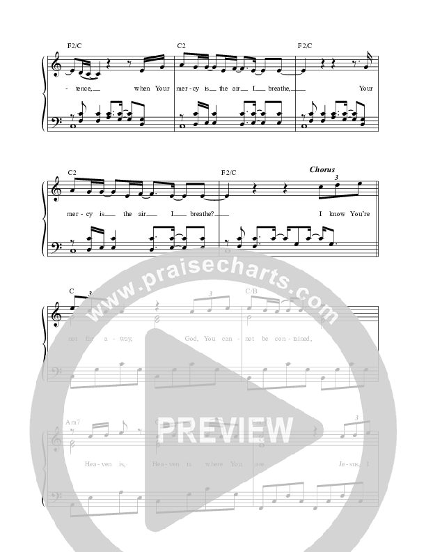 Heaven Is Where You Are Lead Sheet (Paul Baloche / Chris Brown)