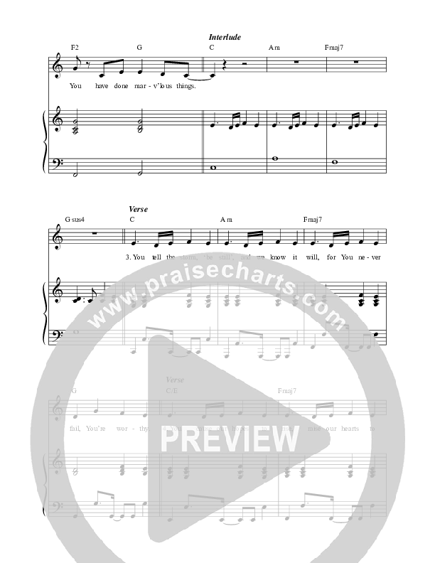 Marvelous Things Lead & Piano (Paul Baloche / Kari Jobe)