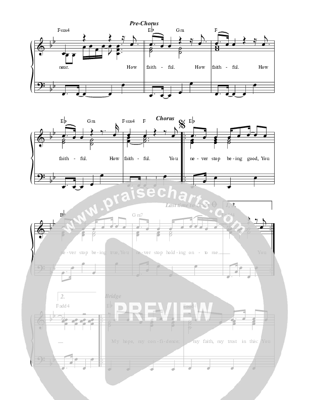 How Faithful Lead Sheet (Paul Baloche)