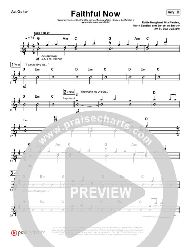 Faithful Now Acoustic Guitar (Vertical Worship)