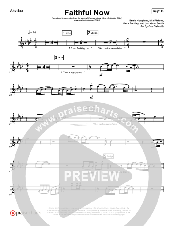 Faithful Now Alto Sax (Vertical Worship)