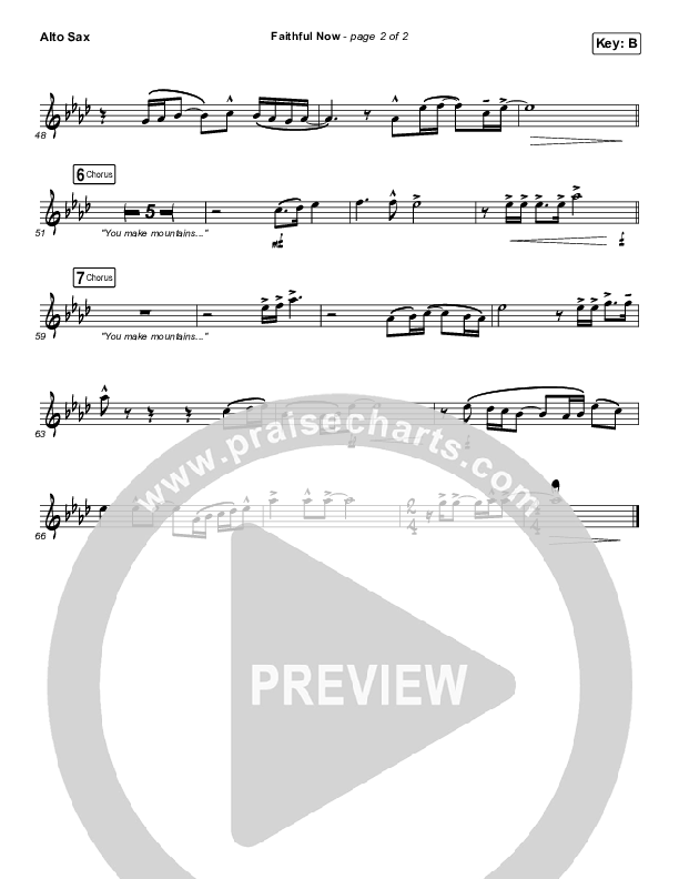 Faithful Now Alto Sax (Vertical Worship)