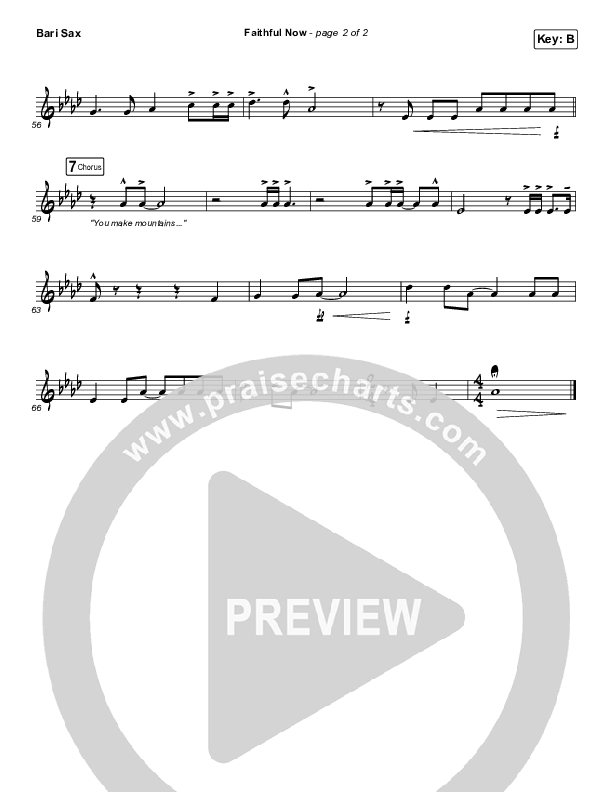 Faithful Now Bari Sax (Vertical Worship)