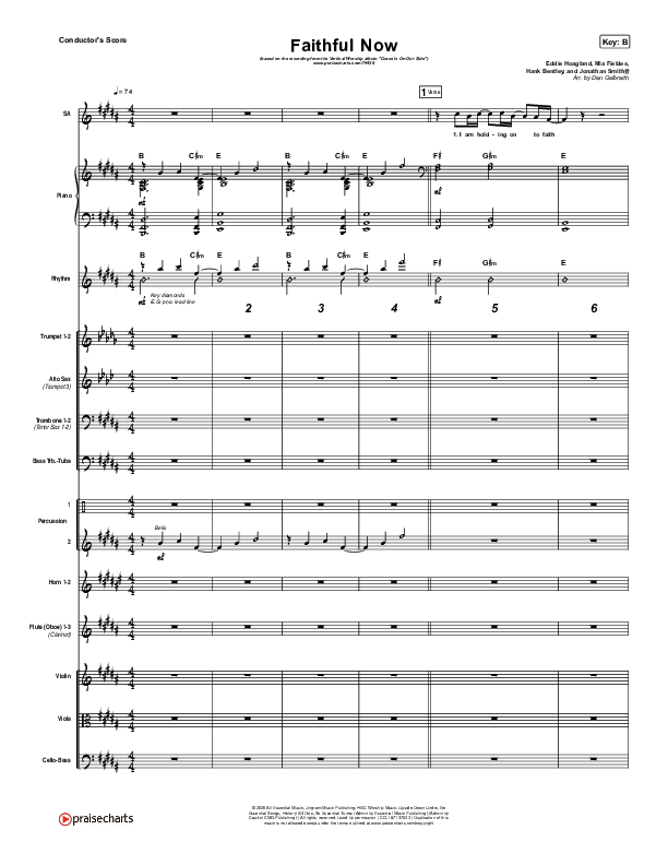 Faithful Now Conductor's Score (Vertical Worship)