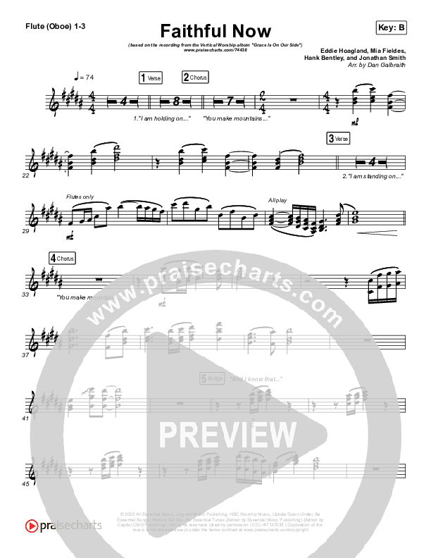 Faithful Now Flute/Oboe 1/2/3 (Vertical Worship)