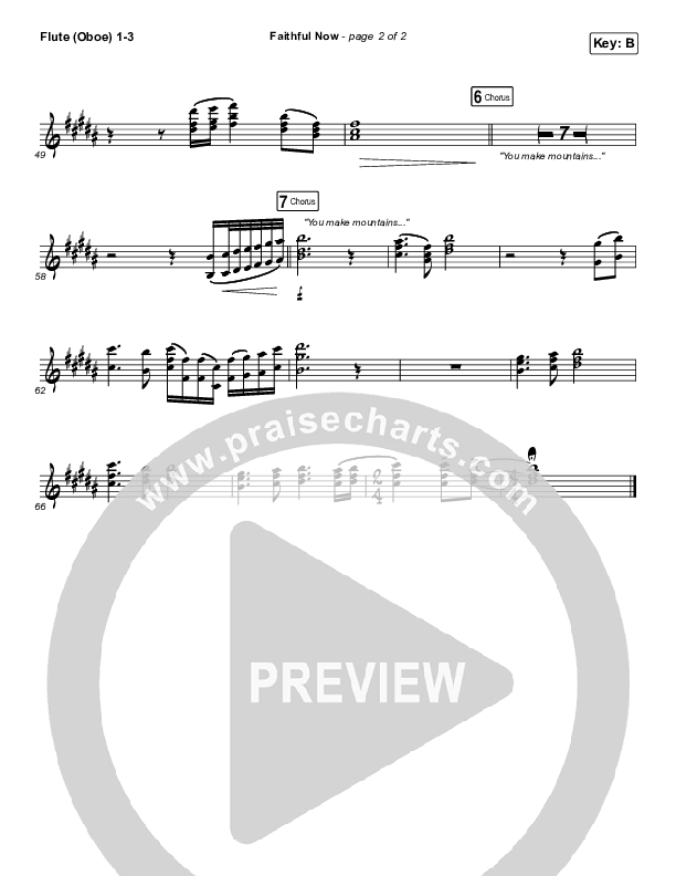 Faithful Now Flute/Oboe 1/2/3 (Vertical Worship)