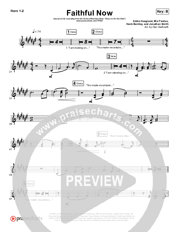 Faithful Now French Horn 1/2 (Vertical Worship)