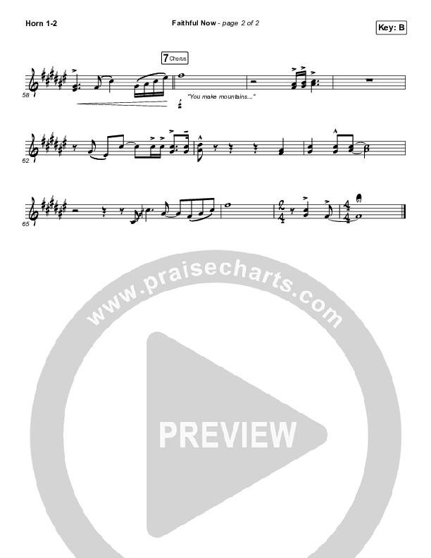 Faithful Now French Horn 1/2 (Vertical Worship)