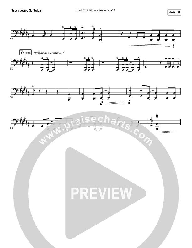 Faithful Now Trombone 3/Tuba (Vertical Worship)
