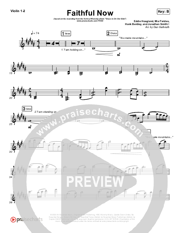 Faithful Now Violin 1/2 (Vertical Worship)