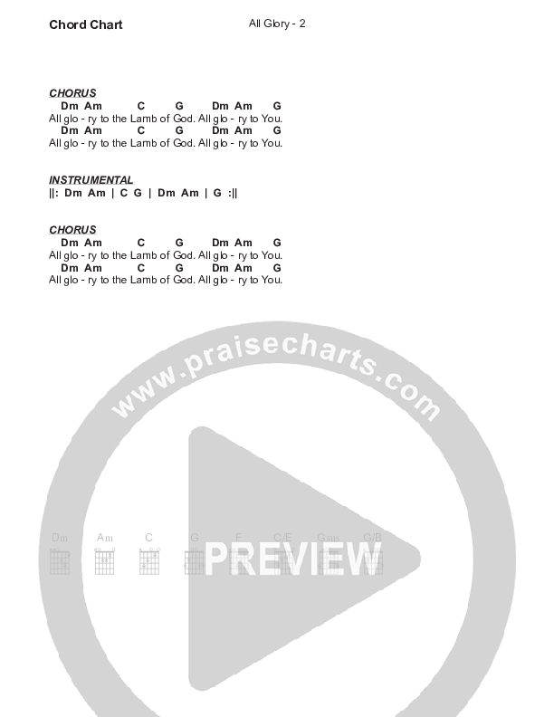 All Glory Chords & Lyrics (Phil King)